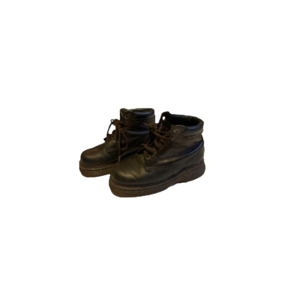 Dr. Martens Vintage Brown Leather Booties with Chunky Soles - Men’s Size 8.5